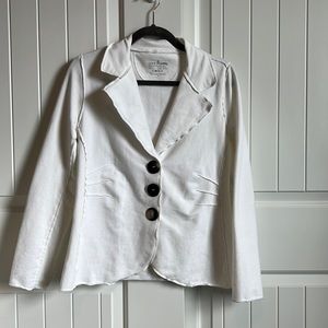 Neon Buddha Women's White Button Up Jacket- Size small